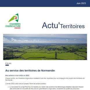 Dernière édition de l'essentiel des projets agricoles dans les territoires en newsletter