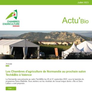 Dernière édition de l'actualité agriculture biologique en newsletter